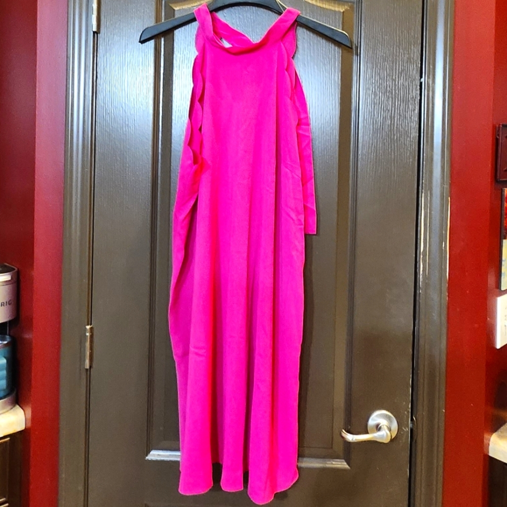 Pink highneck dress nwt